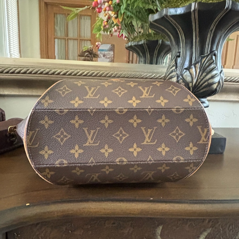 EUC Louis Vuitton Brown Canvas Bag MM Ellipse Iconic - Picture 5 of 7